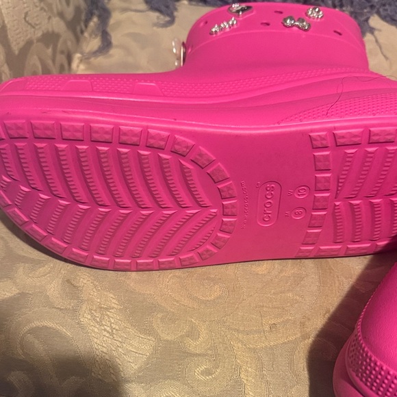 Pink Platform Clogs with Charms - Picture 3 of 4